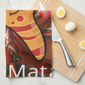 色の走付け方 キッチンタオル (四つ折り)