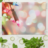 色の輝数々のきライトクリスマスキッチン キッチンタオル (折り畳み)