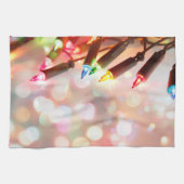 色の輝数々のきライトクリスマスキッチン キッチンタオル (横)