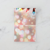 色の輝数々のくライトクリスマス《写真》ぼけ味 シーズンカード (内部)