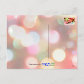 色の輝数々のくライトクリスマス《写真》ぼけ味 シーズンポストカード (裏面)