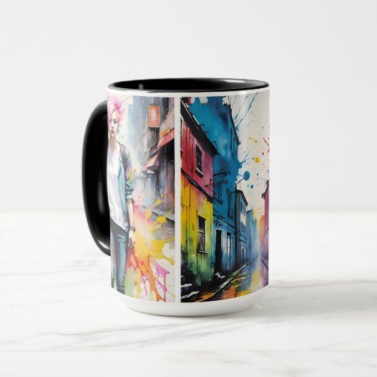 色の通り マグカップ (正面左)