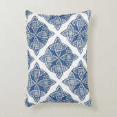 色の選択ケルト結び目模様パターン青 アクセントクッション (正面(垂直))