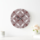 色の選択ケルト結び目模様装飾模様L ラージ壁時計 (ホーム)