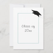 色の選択モダンデザイングラードパーティの招待状 ノートカード (裏面)