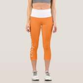 色の選択ヨガカスタムカプリレギンス カプリレギンス (正面)