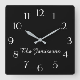 色の選択、ミニマリスパーソナライズされたト スクエア壁時計