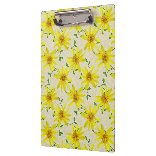色の野生の花の植物園の黄色 クリップボード (左)