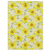 色の野生の花の植物園の黄色 クリップボード (裏面)