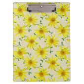 色の野生の花の植物園の黄色 クリップボード (正面)