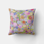 色の鉛筆で果実アメリカのモジョ枕 クッション (裏面)