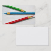 色の鉛筆: 名刺: 現実主義 名刺 (正面/裏面)