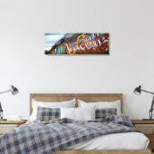 色の開始 | Mural |通りアート |シカゴ2020 キャンバスプリント (インサイチュ (寝室))