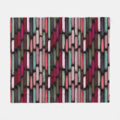 色の雨3 フリースブランケット (正面(横))