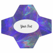 色の霧の渦巻鮮やかきピンク緑の青 サッカーボール (フラット)