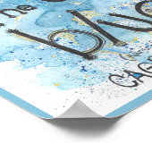 色の青 ポスター (角)