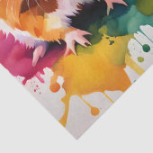 色の飛び散った可愛いモルモット 薄葉紙 (詳細)