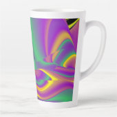 色の魔法、抽象芸術3Dレインボワート カフェラテマグ (右)