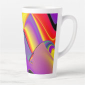 色の魔法、抽象芸術3Dレインボワート カフェラテマグ (右)