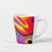 色の魔法、抽象芸術3Dレインボワート カフェラテマグ (右)