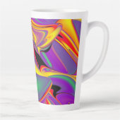 色の魔法、抽象芸術3Dレインボワート カフェラテマグ (右)