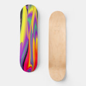 色の魔法、抽象芸術3Dレインボワート スケートボード (正面)