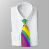 色の魔法、抽象芸術3Dレインボワート ネクタイ (タイ)