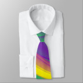 色の魔法、抽象芸術3Dレインボワート ネクタイ (タイ)