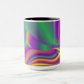 色の魔法、抽象芸術3Dレインボワート マグカップ (中央)