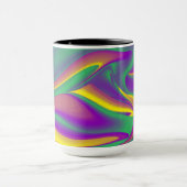 色の魔法、抽象芸術3Dレインボワート マグカップ (中央)