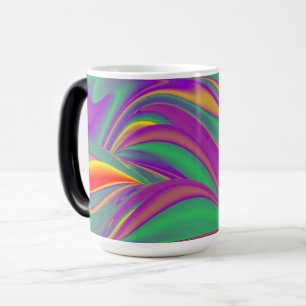 色の魔法、抽象芸術3Dレインボワート モーフィングマグカップ