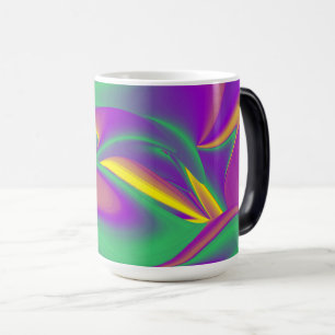 色の魔法、抽象芸術3Dレインボワート モーフィングマグカップ