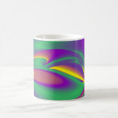 色の魔法、抽象芸術3Dレインボワート モーフィングマグカップ (中央)