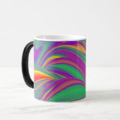 色の魔法、抽象芸術3Dレインボワート モーフィングマグカップ (正面左)