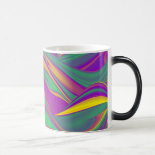 色の魔法、抽象芸術3Dレインボワート モーフィングマグカップ