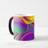 色の魔法、抽象芸術3Dレインボワート モーフィングマグカップ (正面左)