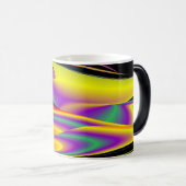 色の魔法、抽象芸術3Dレインボワート モーフィングマグカップ (正面右)