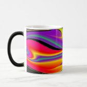 色の魔法、抽象芸術3Dレインボワート モーフィングマグカップ (左)