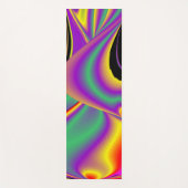 色の魔法、抽象芸術3Dレインボワート ヨガマット (正面)