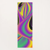 色の魔法、抽象芸術3Dレインボワート ヨガマット (裏面)