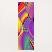 色の魔法、抽象芸術3Dレインボワート ヨガマット (裏面)