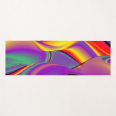 色の魔法、抽象芸術3Dレインボワート ヨガマット (正面(横))
