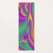 色の魔法、抽象芸術3Dレインボワート ヨガマット (裏面)
