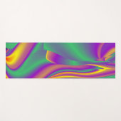 色の魔法、抽象芸術3Dレインボワート ヨガマット (正面(横))
