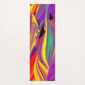 色の魔法、抽象芸術3Dレインボワート ヨガマット (裏面)