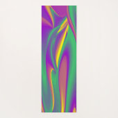 色の魔法、抽象芸術3Dレインボワート ヨガマット (裏面)