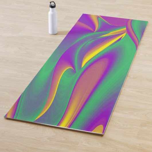 色の魔法、抽象芸術3Dレインボワート ヨガマット (インサイチュ)