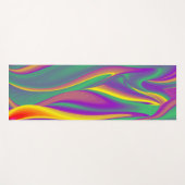 色の魔法、抽象芸術3Dレインボワート ヨガマット (正面(横))