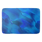 色の鮮やかな青い色調のメタリックダン バスマット (正面)