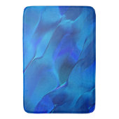 色の鮮やかな青い色調のメタリックダン バスマット (正面縦)